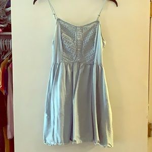 Sleeveless jean dress